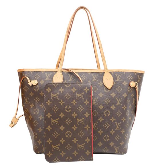 Louis Vuitton  Neverfull MM Monogram Canvas Tote Bag Brown - Picture 1 of 14